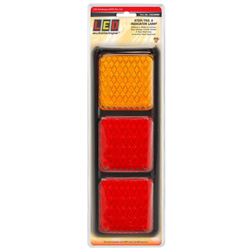 LED Autolamps Rear Combination LED Lamp - Stop/Tail/Indicator - 282ARRM