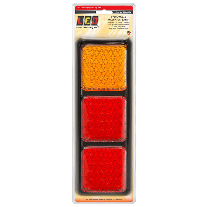 LED Autolamps Rear Combination LED Lamp - Stop/Tail/Indicator - 282ARRM