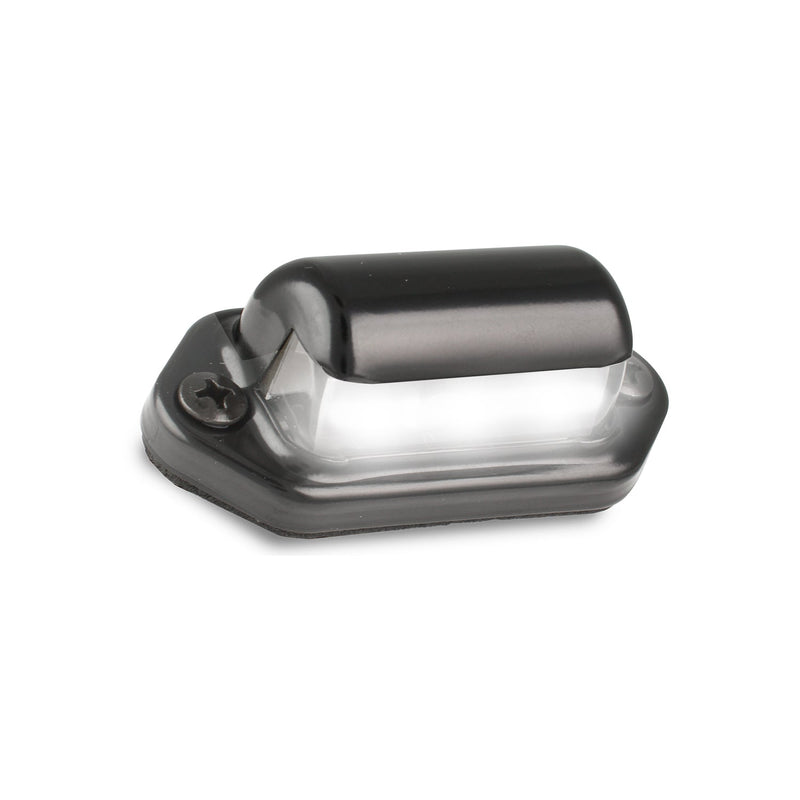 LED Autolamps LED Licence Plate Lamp with Black Steel Bezel