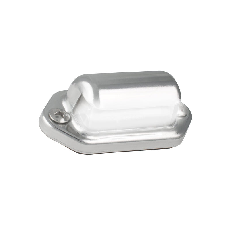 LED Autolamps LED Licence Plate Lamp with Chrome Steel Bezel