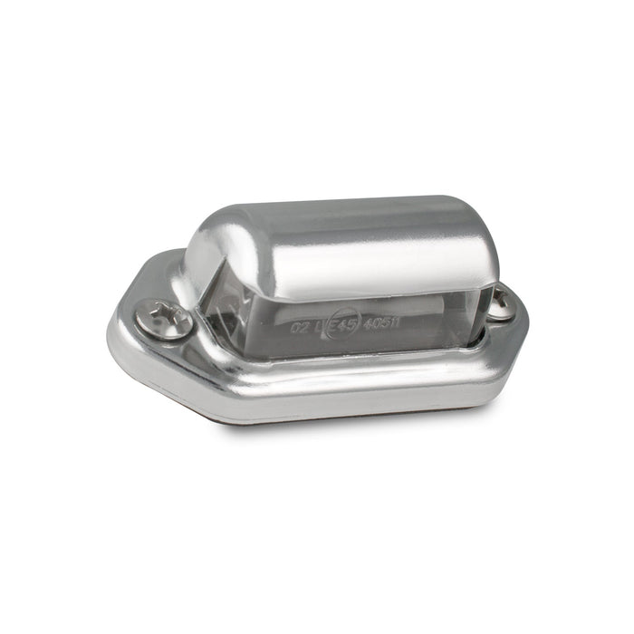 LED Autolamps LED Licence Plate Lamp with Chrome Steel Bezel