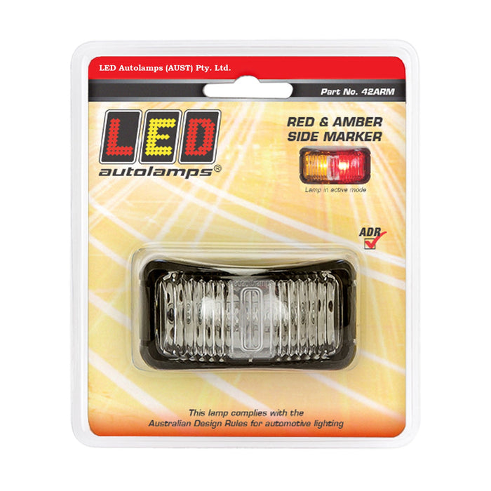 LED Autolamps LED Side Marker Lamp [Amber/Red] - 42ARM