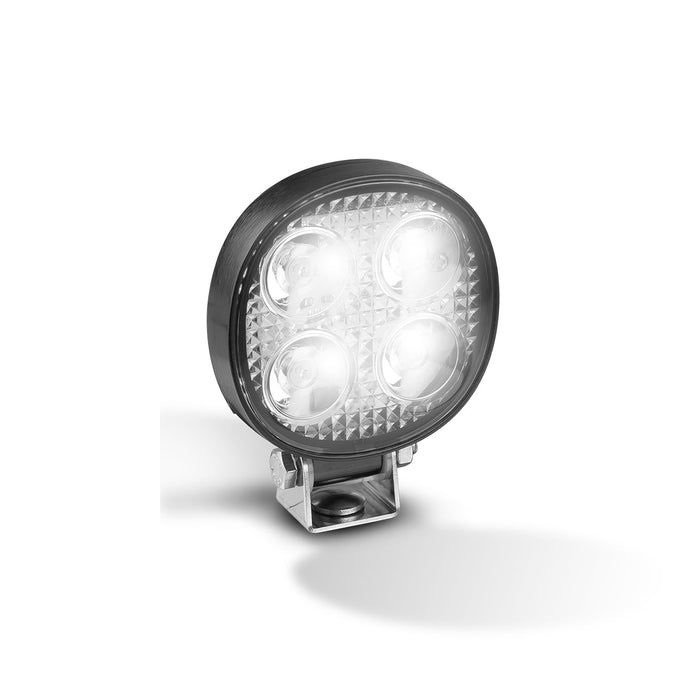 LED Autolamps 12 Watt LED Compact Flood/Reverse Lamp with Round Black Housing