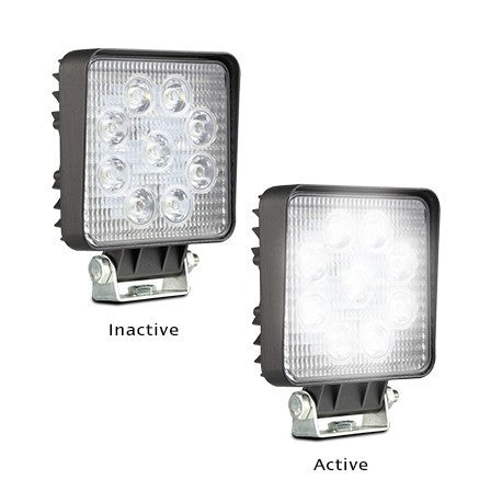 LED Autolamps LED High Powered Flood Lamp in Square Alloy Housing - 27 Watt Output
