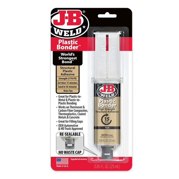 JB Weld Plastic Bonder (25ml) - 50133