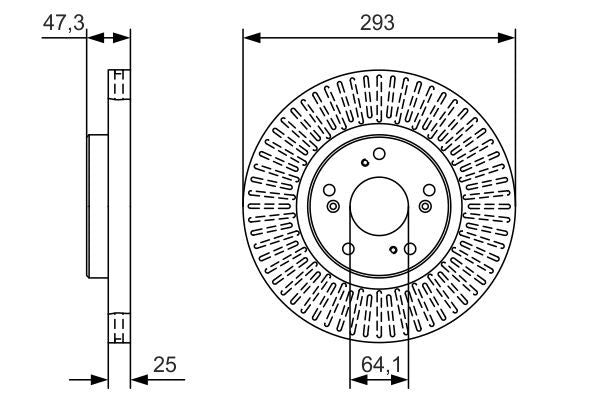 Bosch Brake Disc - BD2003