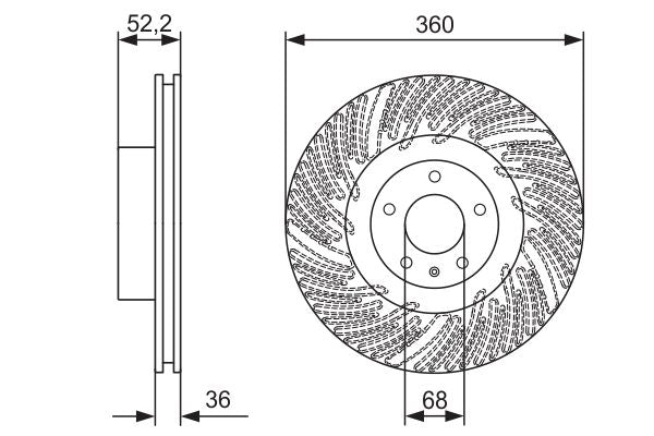 Bosch Brake Disc - BD2448