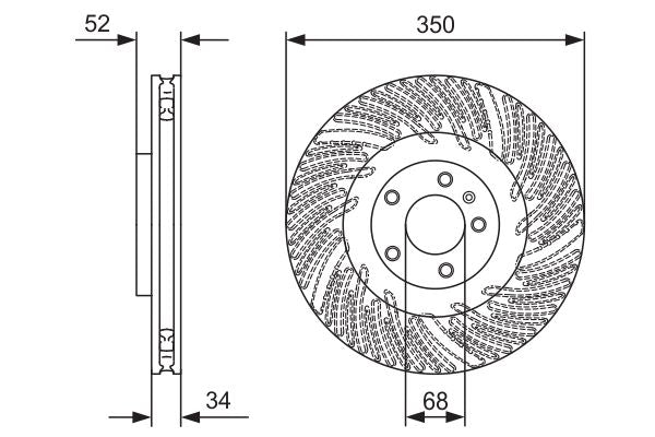 Bosch Brake Disc - BD2449