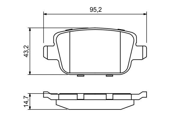 Bosch Disc Brake Pad Set - BP1119