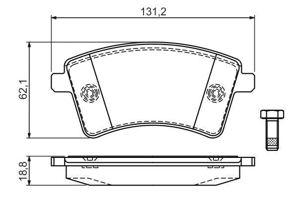 Bosch Disc Brake Pad Set - BP1222