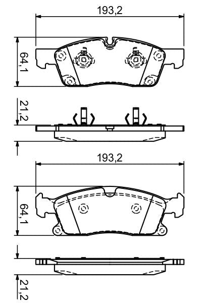 Bosch Disc Brake Pad Set - BP1667