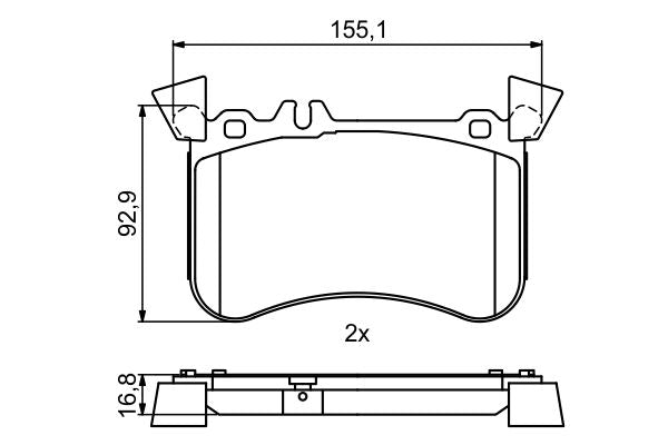 Bosch Disc Brake Pad Set - BP1771