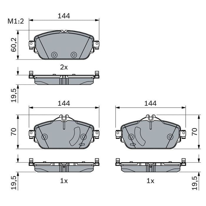 Bosch Disc Brake Pad Set - BP1856