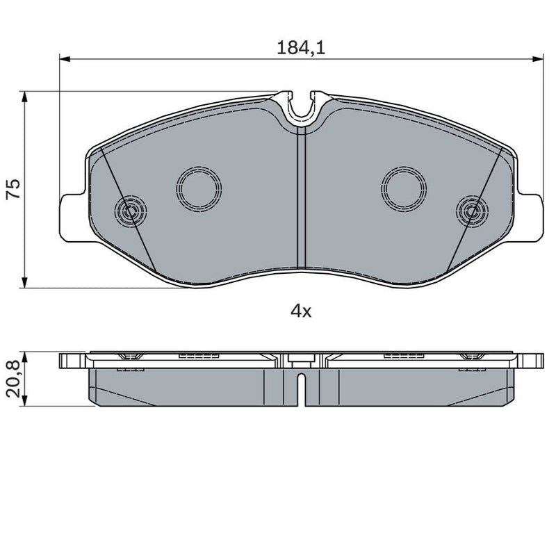Bosch Disc Brake Pad Set - BP1863