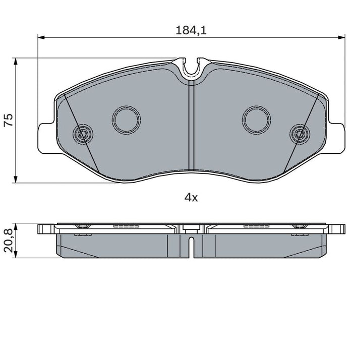 Bosch Disc Brake Pad Set - BP1863