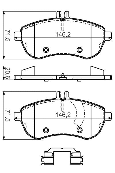 Bosch Disc Brake Pad Set - BP2652