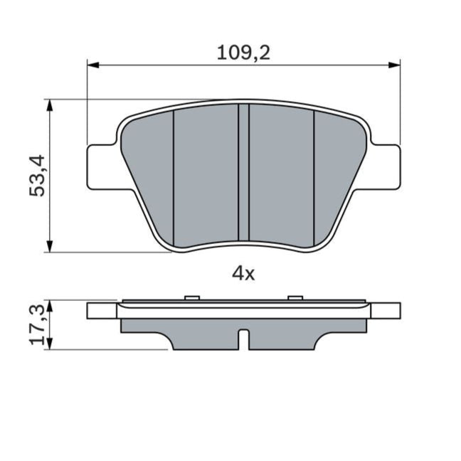 Bosch Disc Brake Pad Set - BP2675
