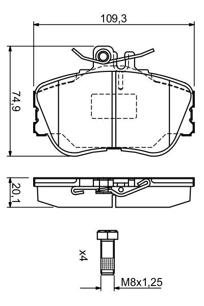 Bosch Disc Brake Pad Set - BP546