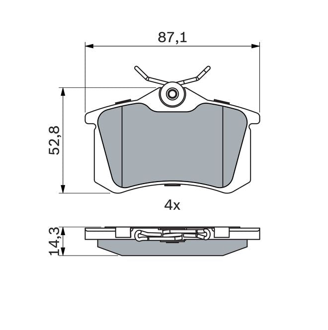 Bosch Disc Brake Pad Set - BP689