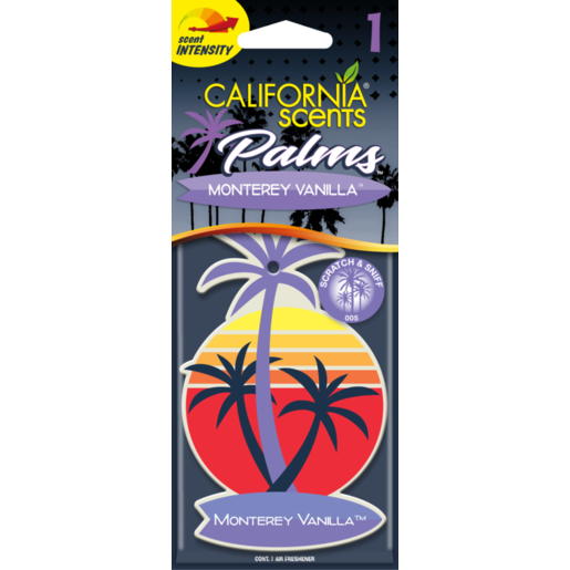 California Scents Palms Air Freshener - Monterey Vanilla