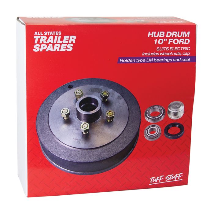 Trailer Hub Drum 10" [Holden Type Bearings]