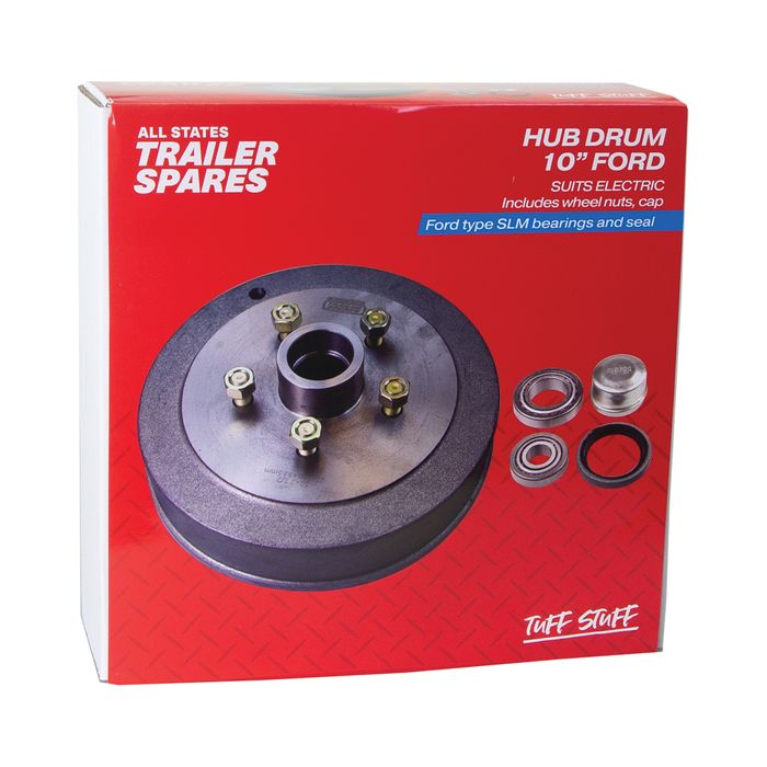 Trailer Hub Drum 10" [Ford Type Bearings]