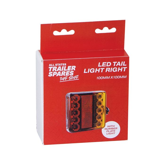 LED Tail Light 100mm x 100mm [RH]