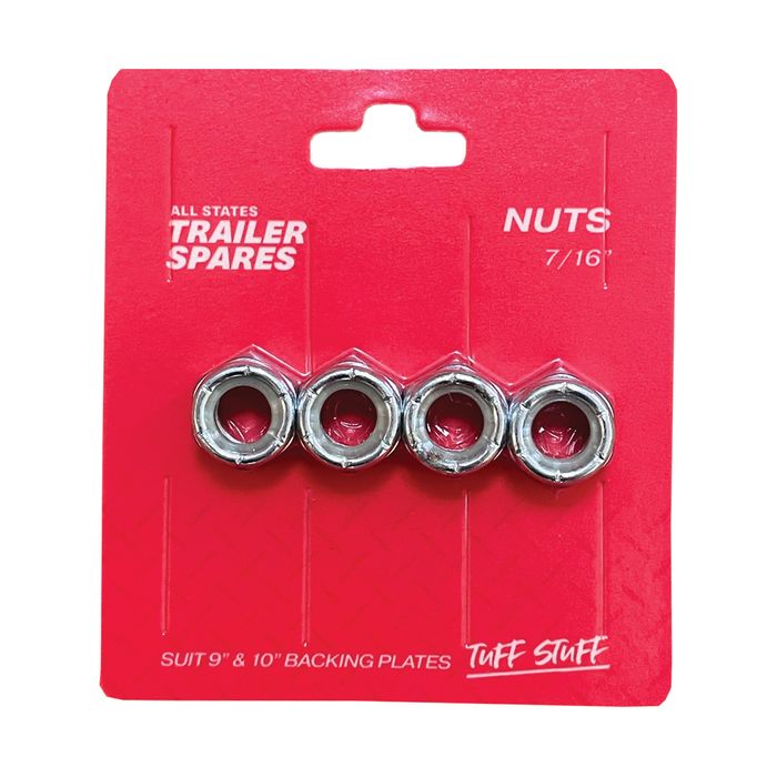 Nylon Insert Nuts [7/16"] Pack of 4