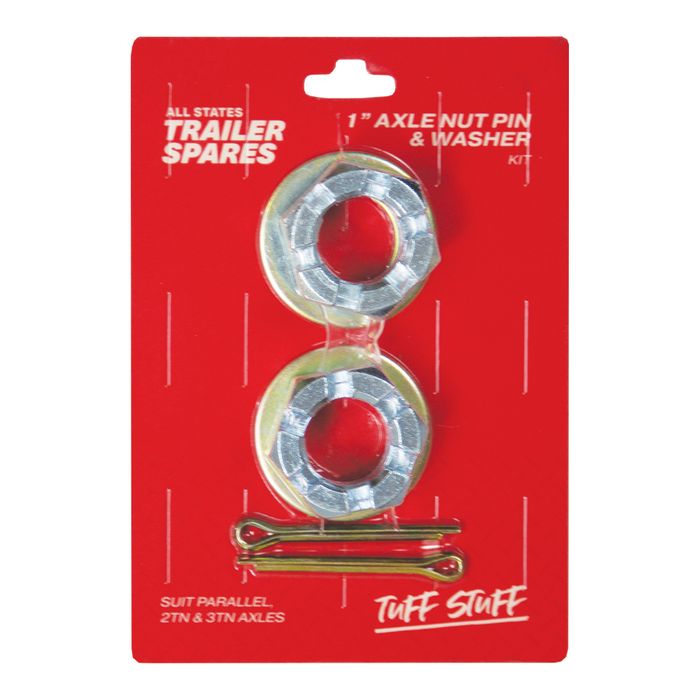 1" Axle Nut, Pin & Washer