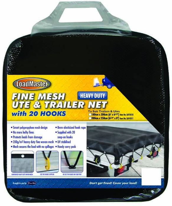 Heavy Duty Fine Mesh Trailer Net [200 X 250cm]