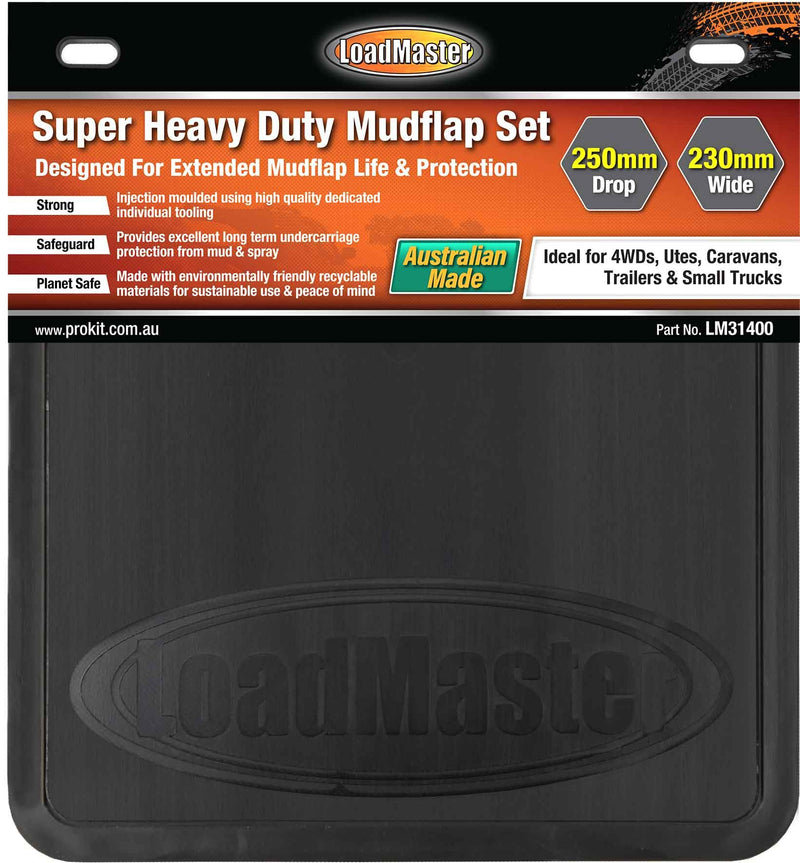 Super Heavy Duty Mudflap Set [250 x 230mm]