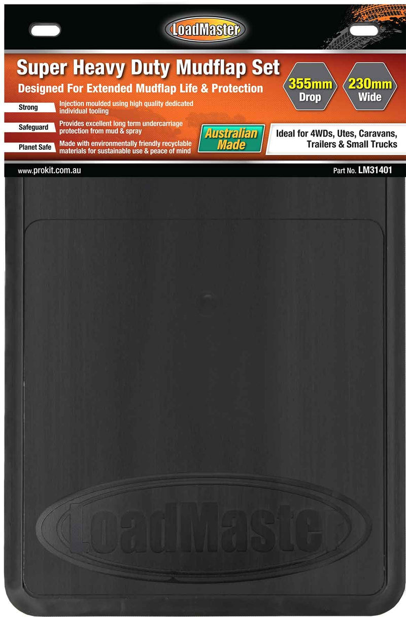 Super Heavy Duty Mudflap Set [355 x 230mm]