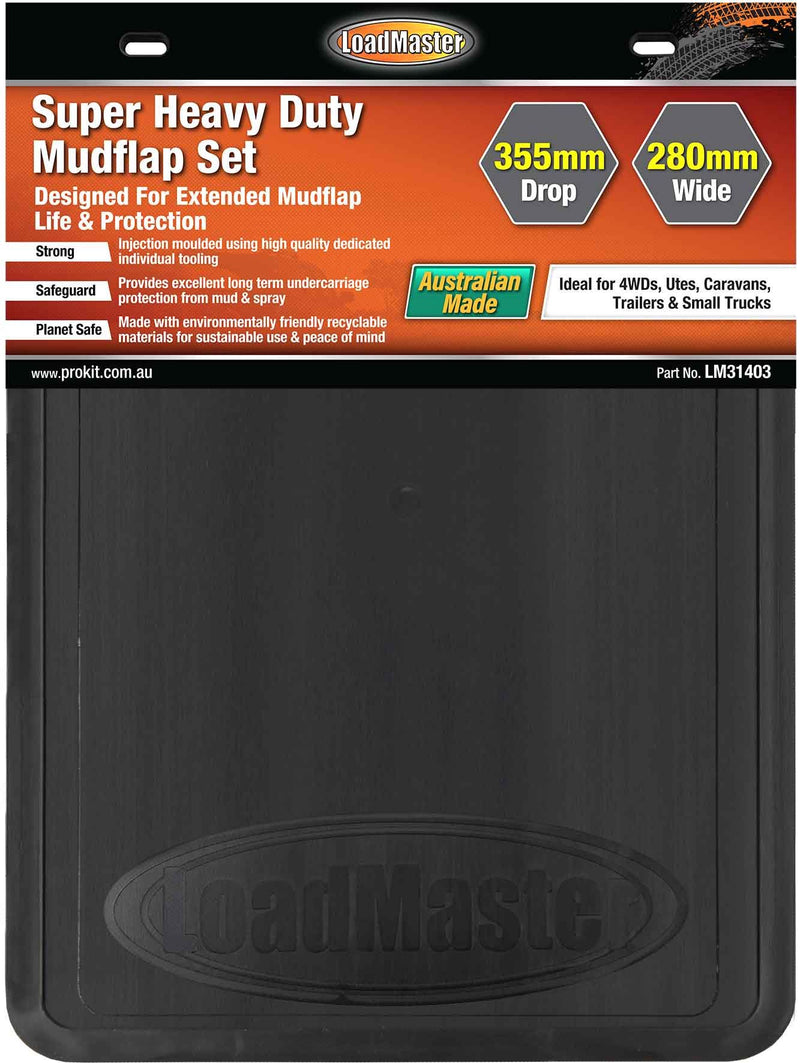 Super Heavy Duty Mudflap Set [250 x 280mm]