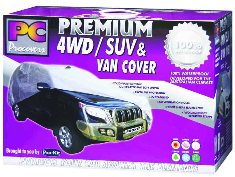 100% Waterproof Car Cover suit 4WD SUV & Van (Large)