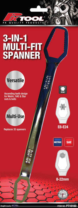 3 in 1 CR-V Multi Fit Spanner