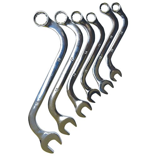 6 Piece S-Type Combination Spanner Set (Metric)