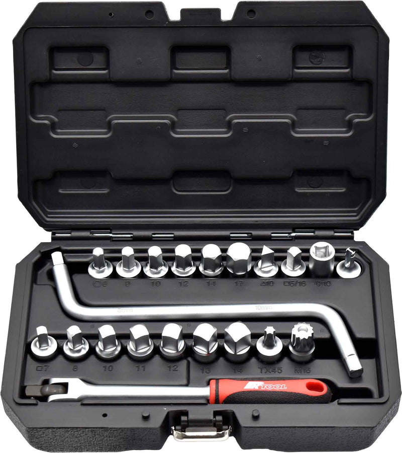 21 Piece Sump Plug Socket & Spanner Set
