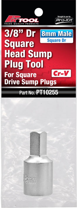 3/8" Drive Square Head Sump Plug Tool - PT10255