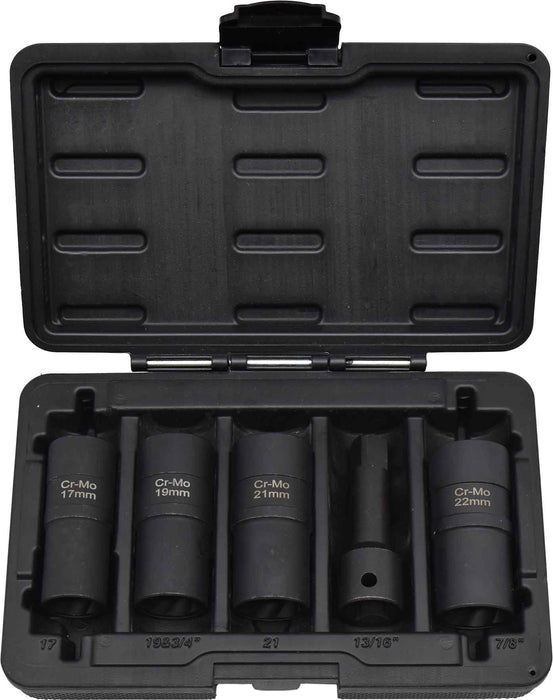 5 Piece Flip Design Spiral Extractor Socket Set