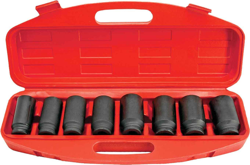 8 Piece 1/2" Drive Spindle Axle Nut Socket Set