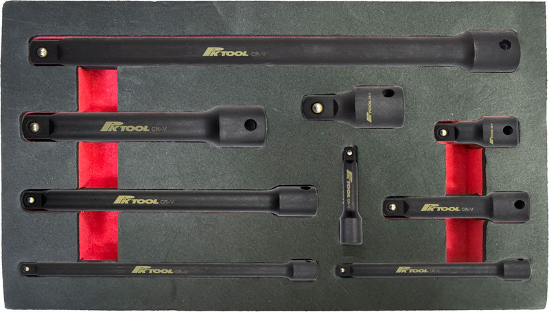 9 Piece Impact Extension Bar Set