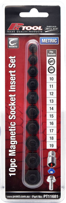 10 Piece Magnetic Socket Insert Set