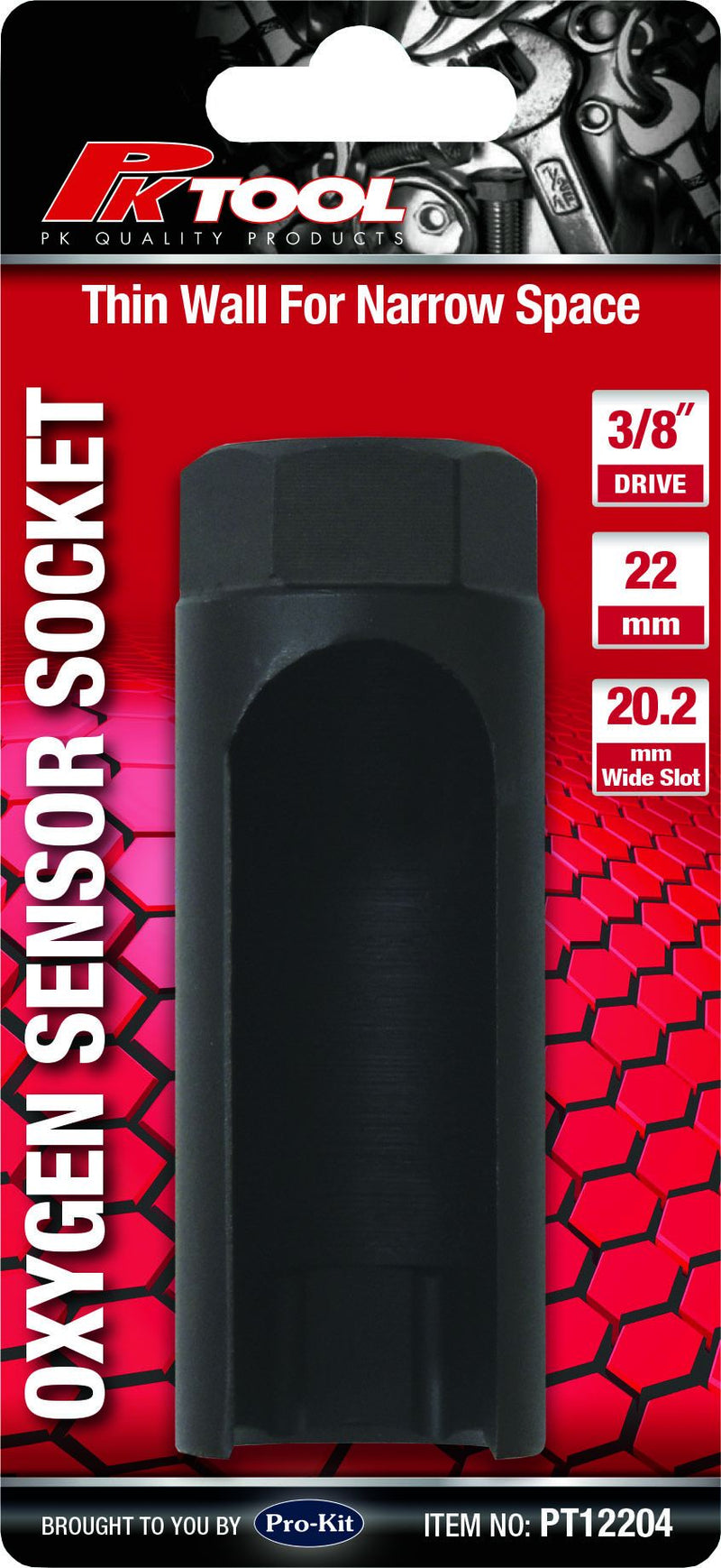 3/8" Drive Oxygen Sensor Socket - PT12204