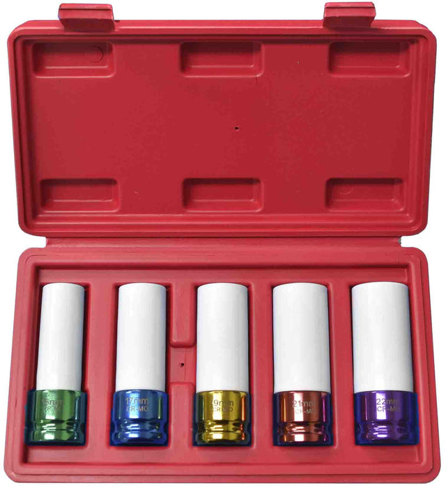 1/2" Drive Deep Impact Mag Wheel Socket Set