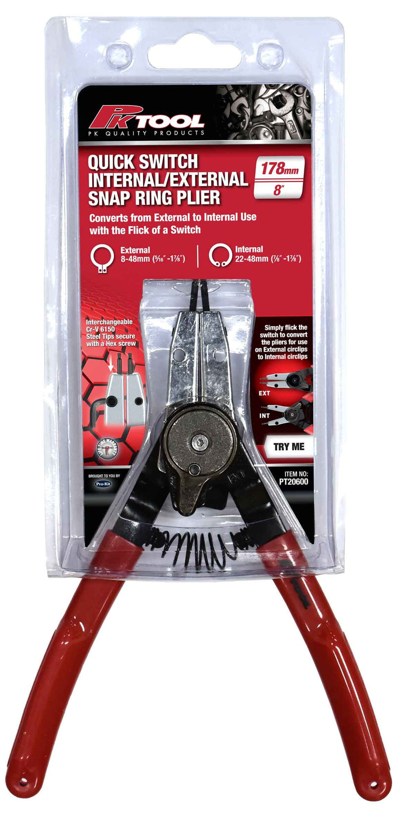 Quick Switch Internal / External Snap Ring Pliers - PT20600