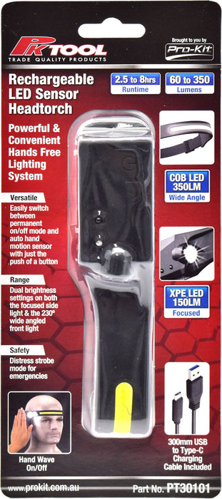 Rechargeable LED Sensor Head Torch/Lamp