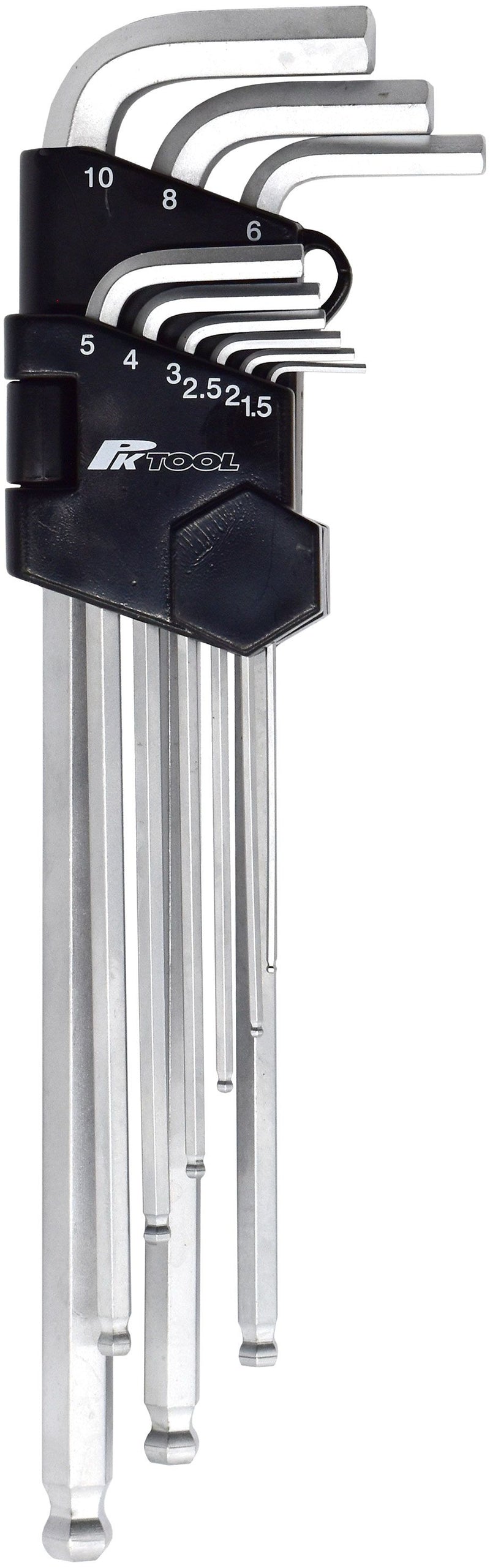 9 Piece Extra Long Ball End Hex Key Set - PT30521
