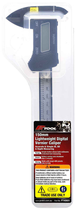 150mm Lightweight Digital Vernier Caliper - PT40601