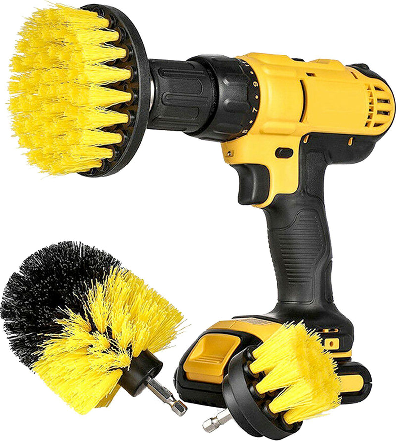 3 Piece Power Scrubber Drill Brush Set