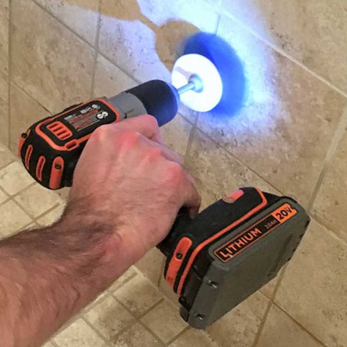 3 Piece Power Scrubber Drill Brush Set